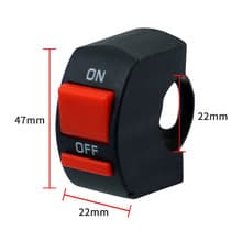 Motorcycle Off-Road Modified Accessories Two-Wire Handlebar Switch, Warning Light, Headlight LED Handlebar Switch