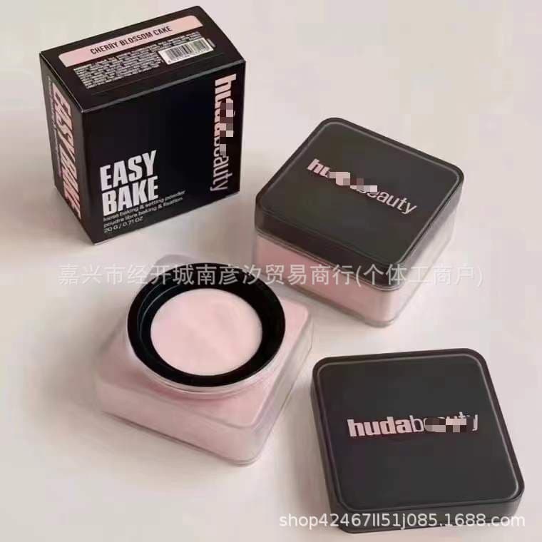 HUDA BEAUTY Light-Baked Loose Powder 20g CHERRY BLOSSOM CAKE, New Matcha