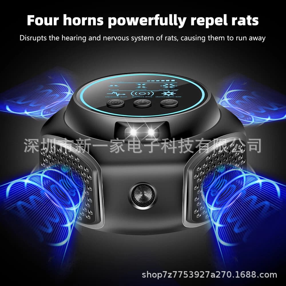 2023 High Power Ultrasonic Pest Repeller Large Capacity Rodent Deterrent Household Appliance For Mice Control