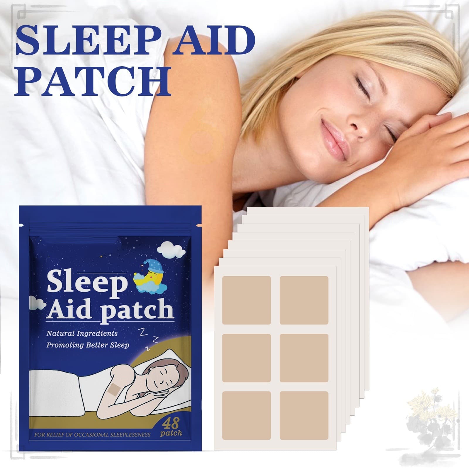 Cross-border full English body care patch herbal essence care night sleep comfort patch ready-made acne patch