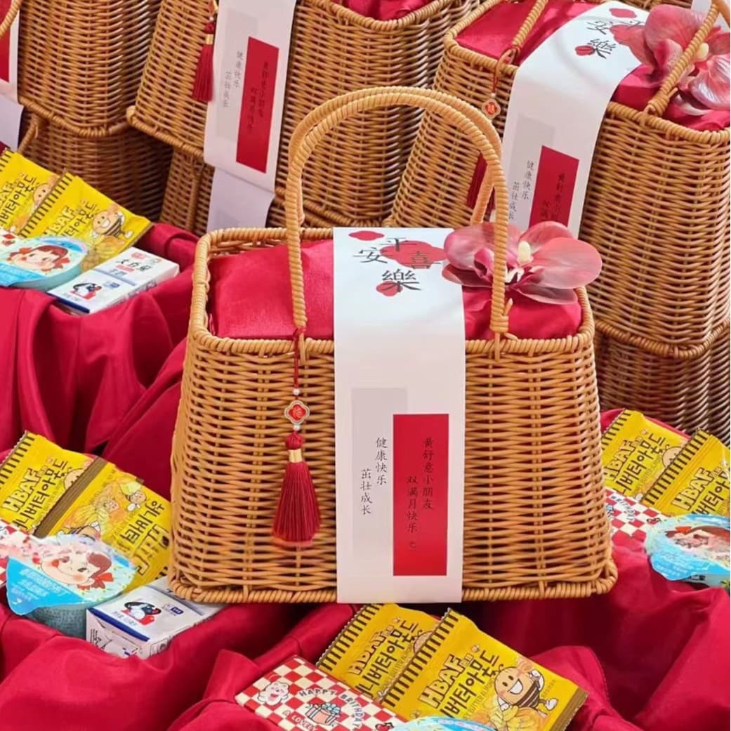 Chinese-style gift basket for teachers, gratitude gifts, return gifts, wedding candy gift boxes, return gifts