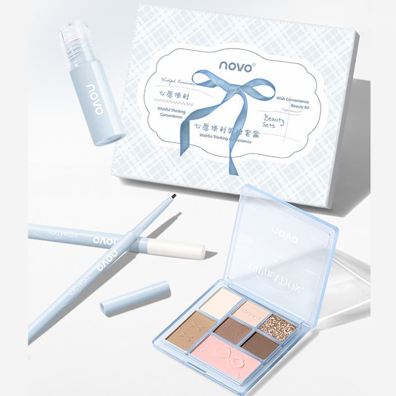 NOVO6265 Wish Convenience Makeup Set Limited 4-in-1 Heart-Fluttering Color Play High-Sweet Cosmetics Set for Beginners