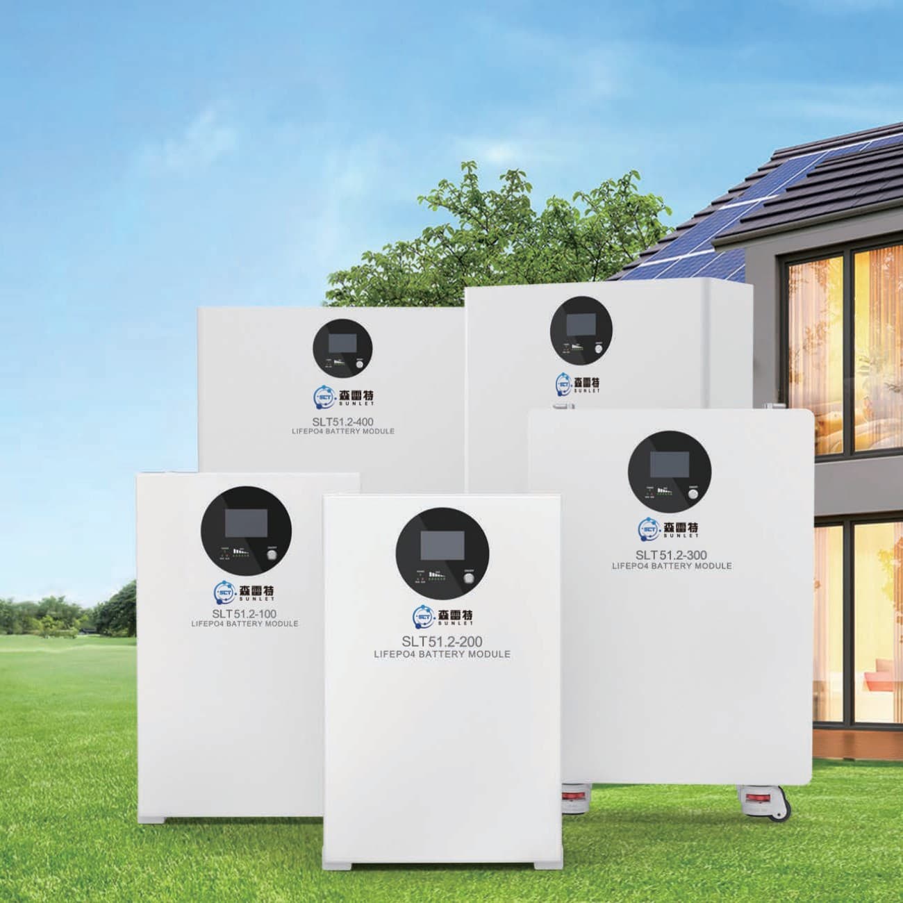 16 kWh energy storage lithium battery floor pulley 51.2V314AH lithium iron phosphate battery for home use