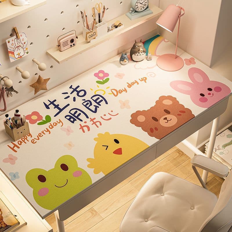 Desk Mat, Desk Pad for Students, Girls, Study Desk, Writing Desk Protection, Computer Office Table Cloth