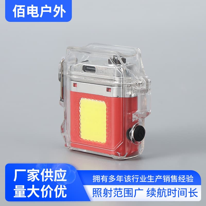New thunder-style windproof lighter, multi-functional durable outdoor rechargeable waterproof lighter with illumination for wholesale