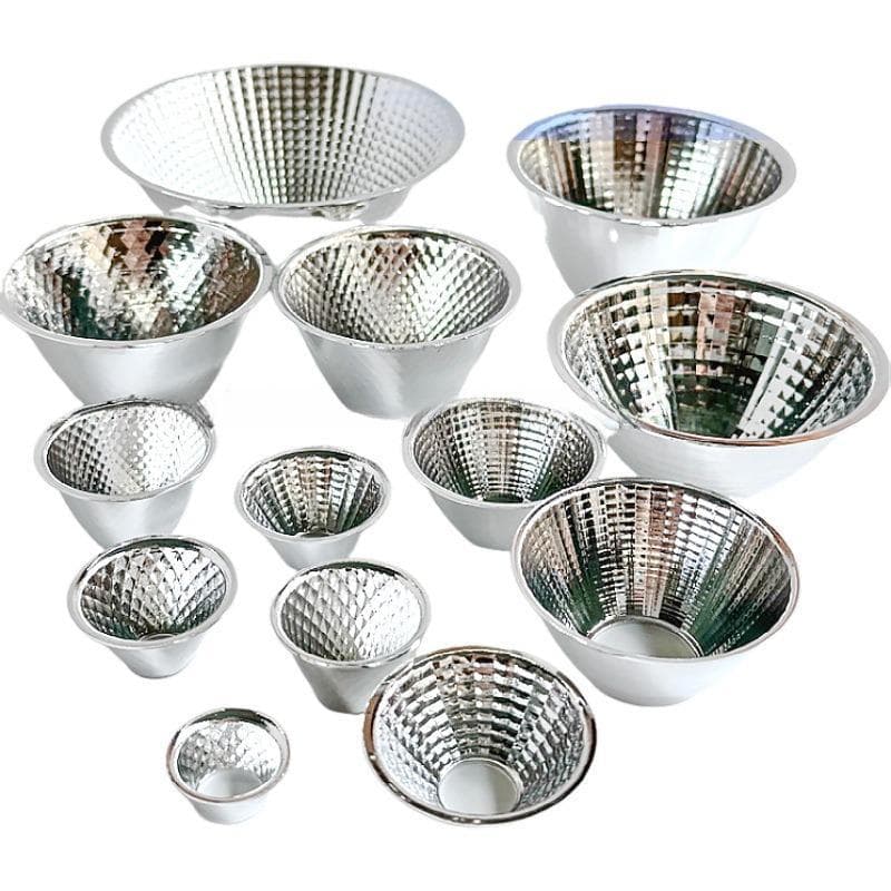 COB led aluminum reflective cup with various lighting angles LEDcob reflective cup 20mm-165mm28mm 50mm