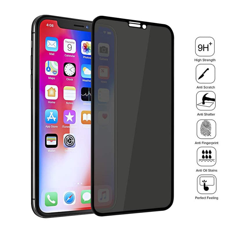 Anti Spy Phone Glass Privacy Screen Protector for 17 Pro Max, 15 Pro