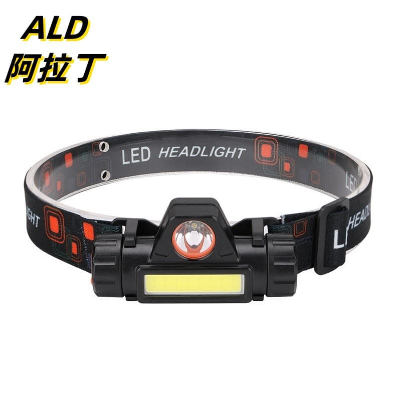 Cross-border Super Bright Headlamp LED Rechargeable Dual Light Source Magnet Hiking Mountaineering Night Fishing Outdoor Head-mounted Work Light