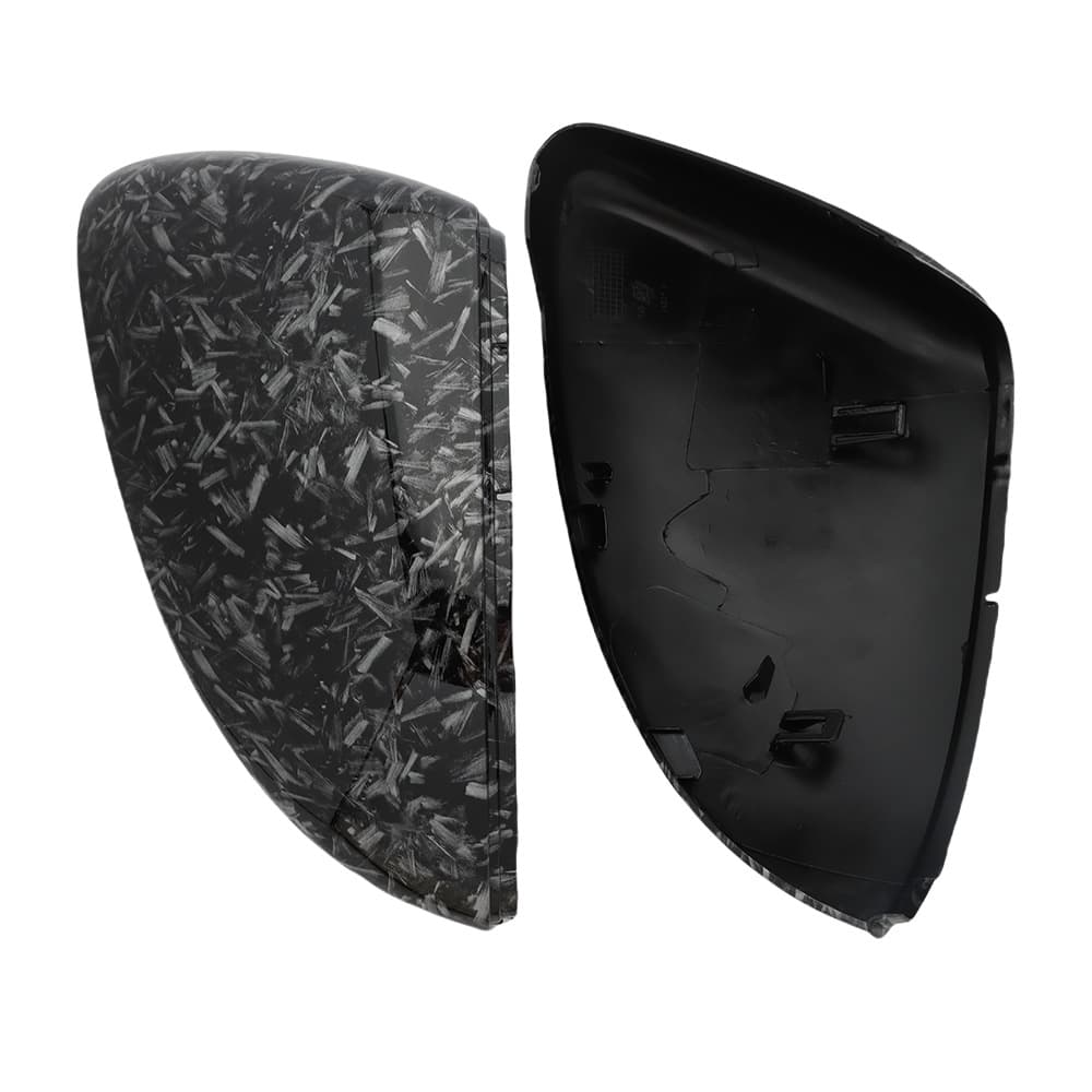 Universal for Golf 7 KM7 Lamando Rearview Mirror Cover Water Transfer Carbon Fiber Pattern Reverse Mirror Housing Forged Pattern