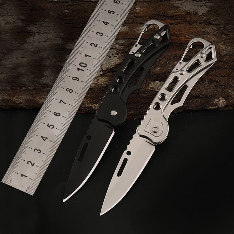 Stainless Steel Outdoor Folding Knife Portable Camping Survival Knife Small Steel Blade Multi-Purpose Knife for Hiking And Travel