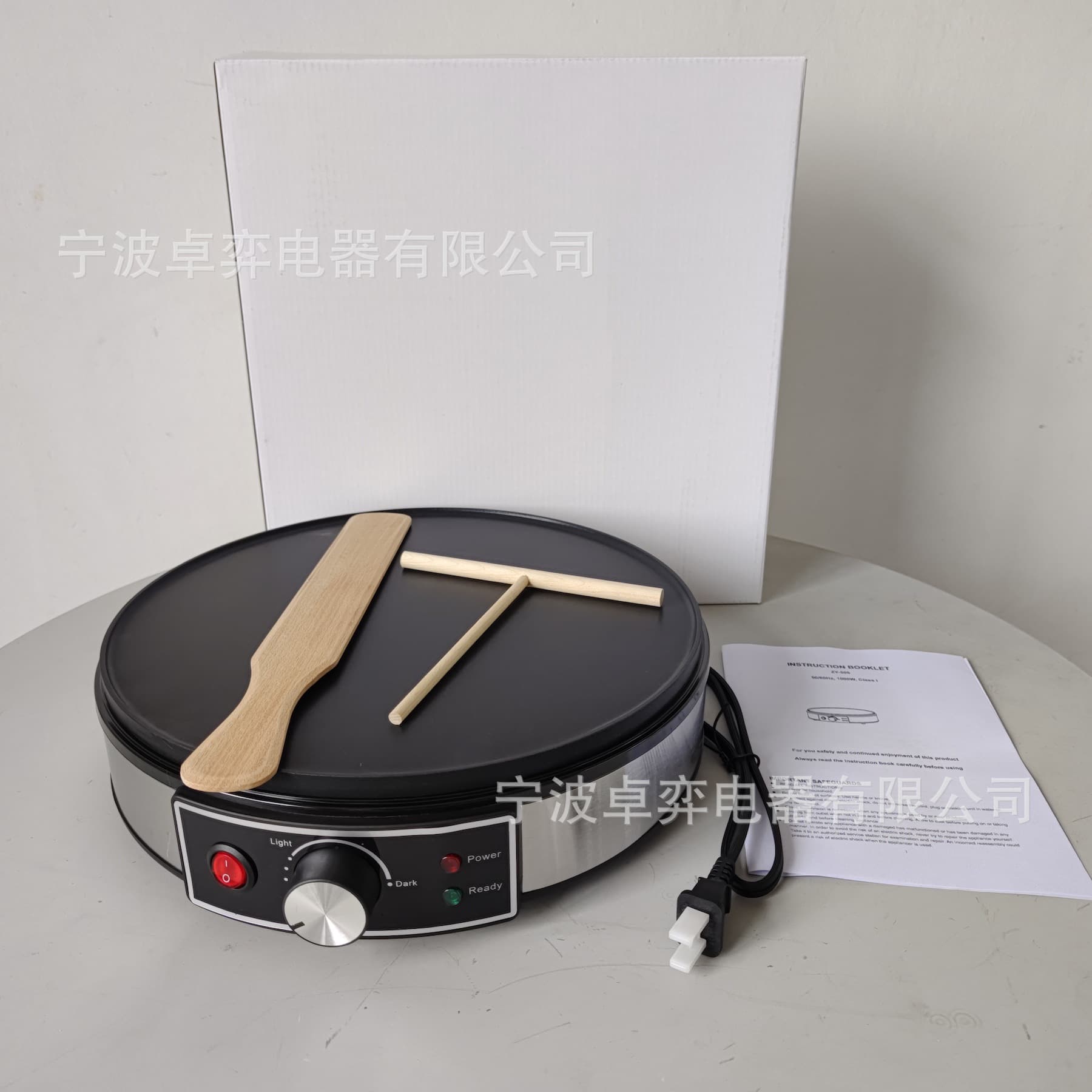 ZY-505 30cm Pancake Maker, Adjustable Temperature Electric Griddle