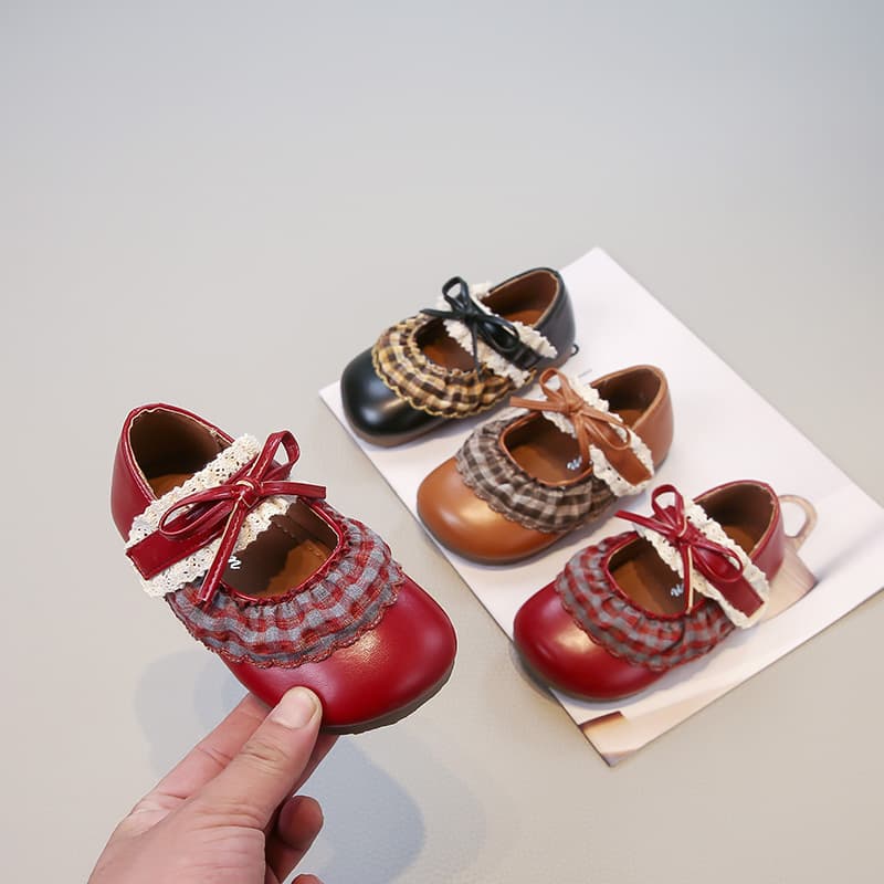 Girls' Princess Shoes 2025 Autumn New Retro Mary Jane Children's Flats Early Autumn Fashion Soft-Soled Girls' Leather Shoes