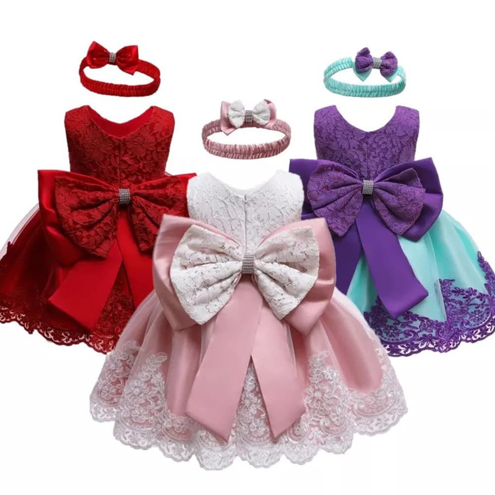 Amazon bestseller source: Wish's best-selling girls' dress, bow lace princess dress, Girl Dress