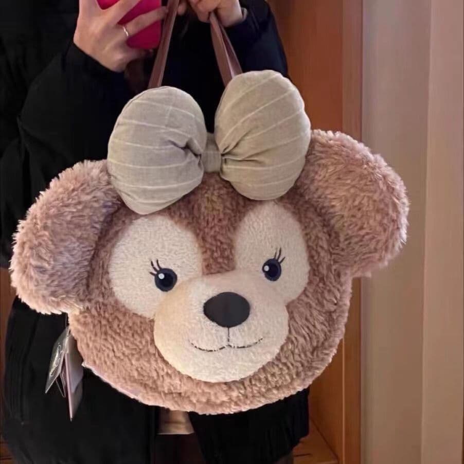 Ruth's same plush bag, cute bow, large head, Shirley Rose cross-body bag for women, versatile big face backpack