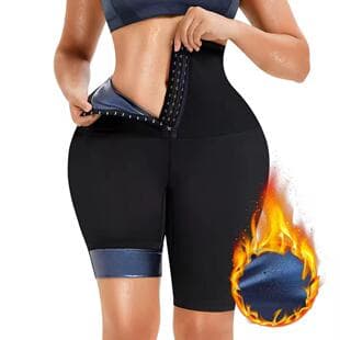 Amazon Women's Sweat Butt Lifting Pants Yoga Sauna Body Shaper High Waist Tummy Control Pants Slimming Tights