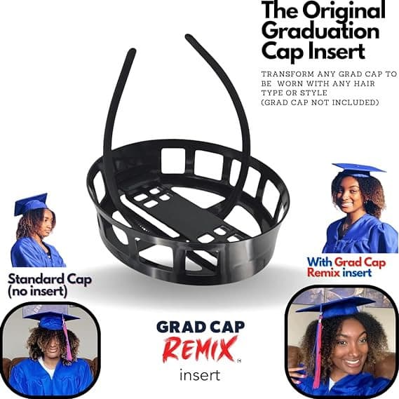 Amazon GradCap Remix Graduation Season Protect Your Cap and Any Hairstyle Choice Simple Modern Style