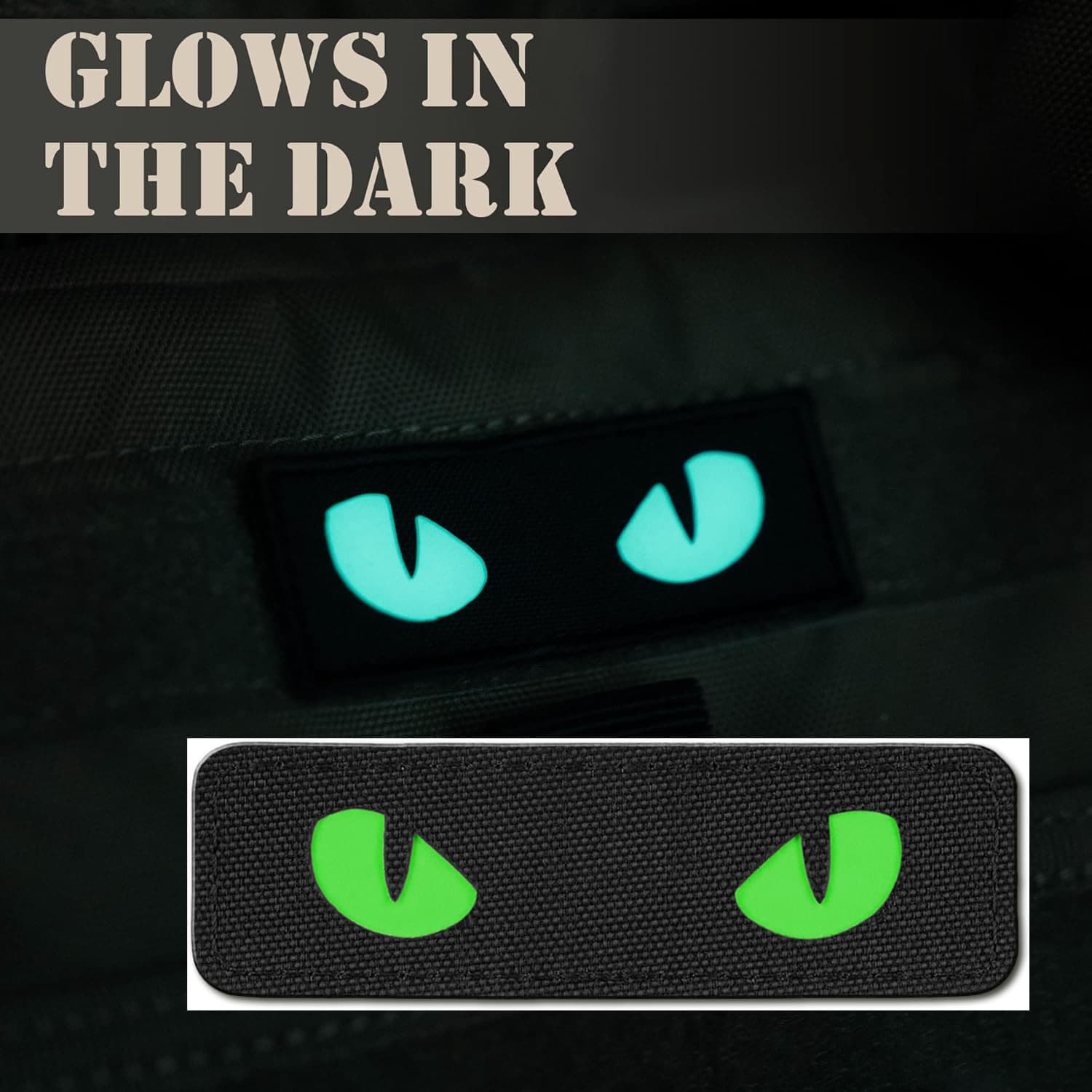 Amazon Cross-Border Cat-Eye Reflective Tactical Luminous Velcro Patch Patterned Medal Velcro Reflective Cat-Eye Patch