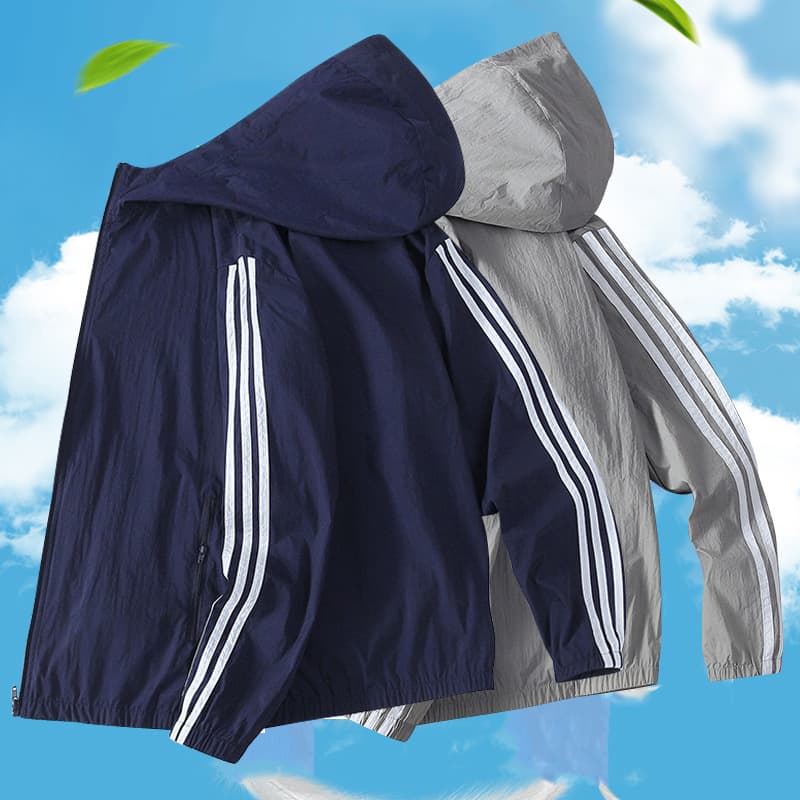 Ice Silk UV Protection Jacket for Men and Women New Summer Breathable Coat Sunscreen Outerwear Couple Cycling Jacket Cross-border Dropshipping