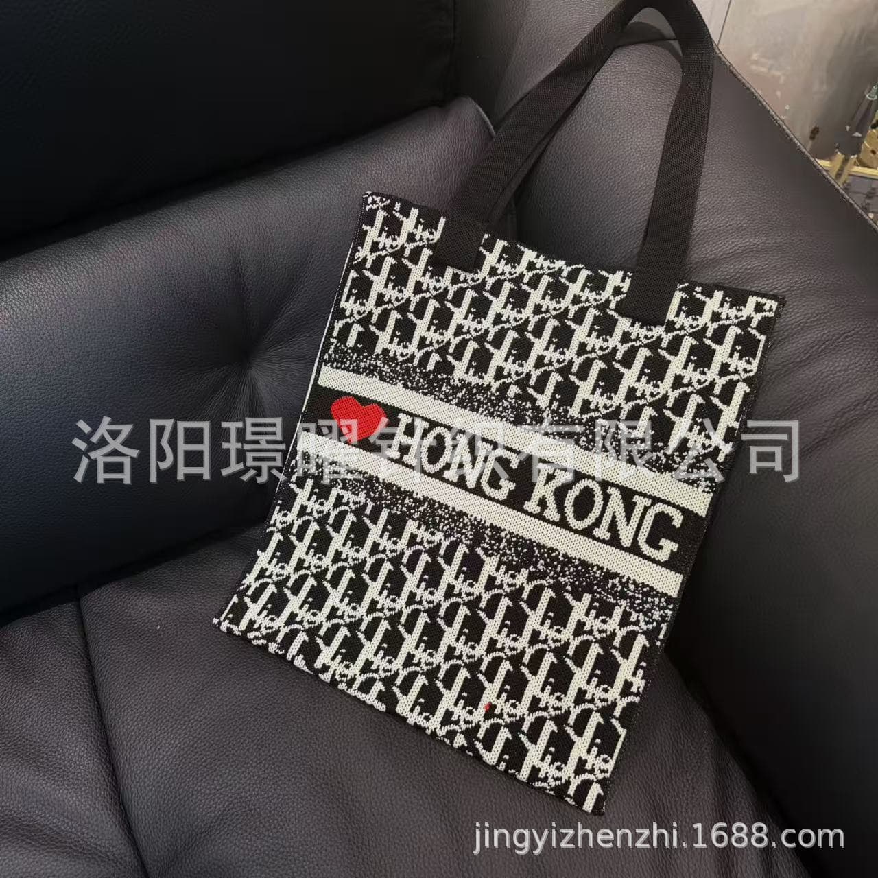 Hong Kong HK Crossbody Knit Bag Women's Bag Phone Bag Hong Kong Large Tote Panda Bag Hong Kong Cultural Creative Souvenir