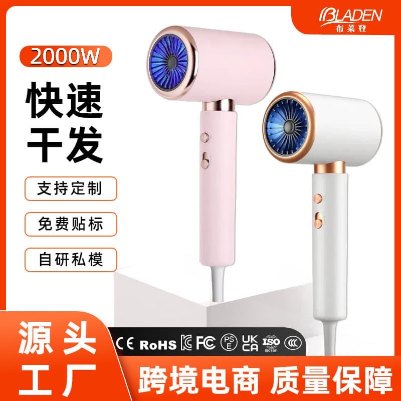 Cross-border Hair Dryer, High Power, Strong Airflow, Hair Care, Factory Direct Wholesale, Gift, Private Mold Customization