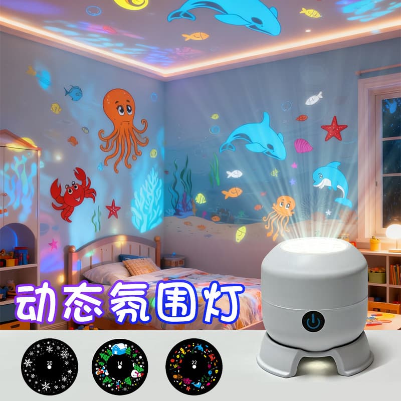 2025 New LED Christmas Snowflake Projector Lights Colorful Rotating Holiday Decorative Lights Halloween Stage Lights 16 Pictures