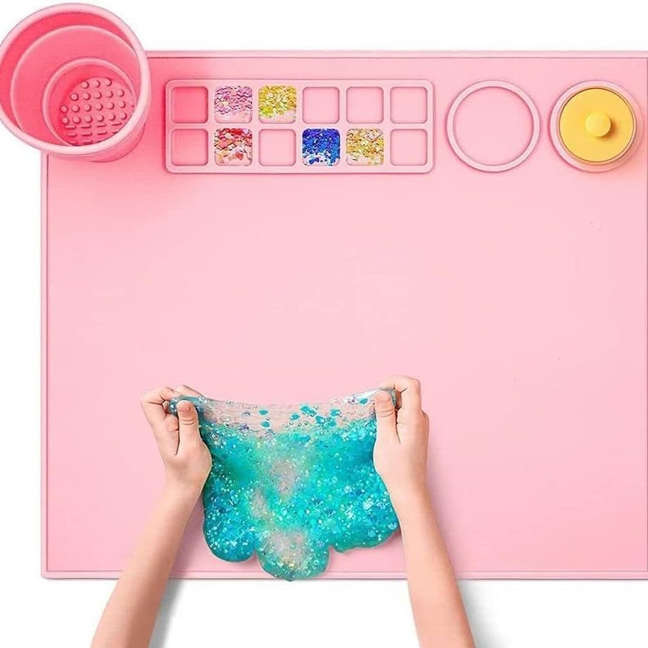 Cross-border Silicone Painting Mat, Drawing Doodle Pad, Oil Painting Mat, Handmade Washable Art Painting Palette