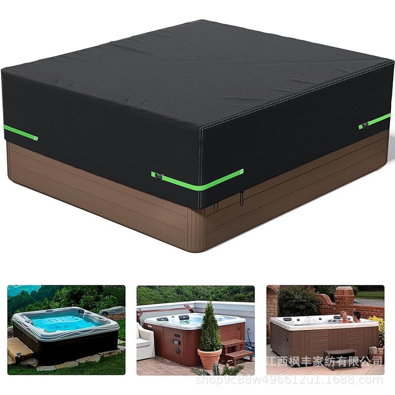 Square Hot Tub Cover for Outdoor Pool Cover, In-Ground Pool, Cold-Proof, UV-Proof, Dust-Proof
