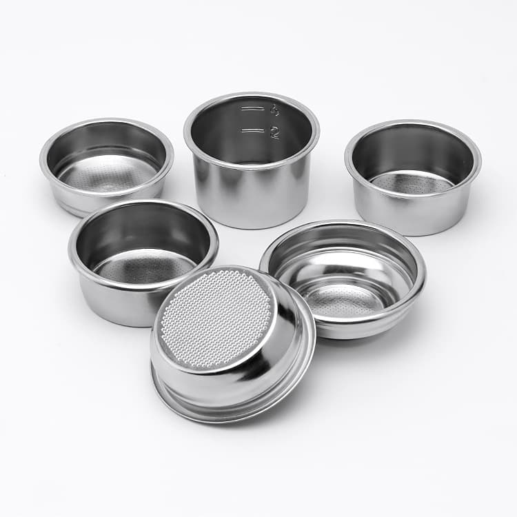 304 Stainless Steel Portafilter Basket 51/54/58mm Espresso Machine Blind Basket Bottomless Accessories Single Double Shot