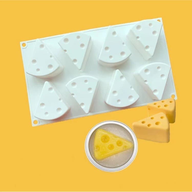 8-Cavity Cheese Mousse Cake Silicone Mold Ice Cream Silicone Mousse Mold DIY Creative Baking Mold