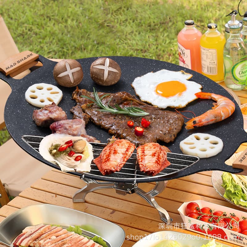 Mad Shark portable gas stove grill plate outdoor household BBQ plate CFSKP001 CFSKP002 grill plate