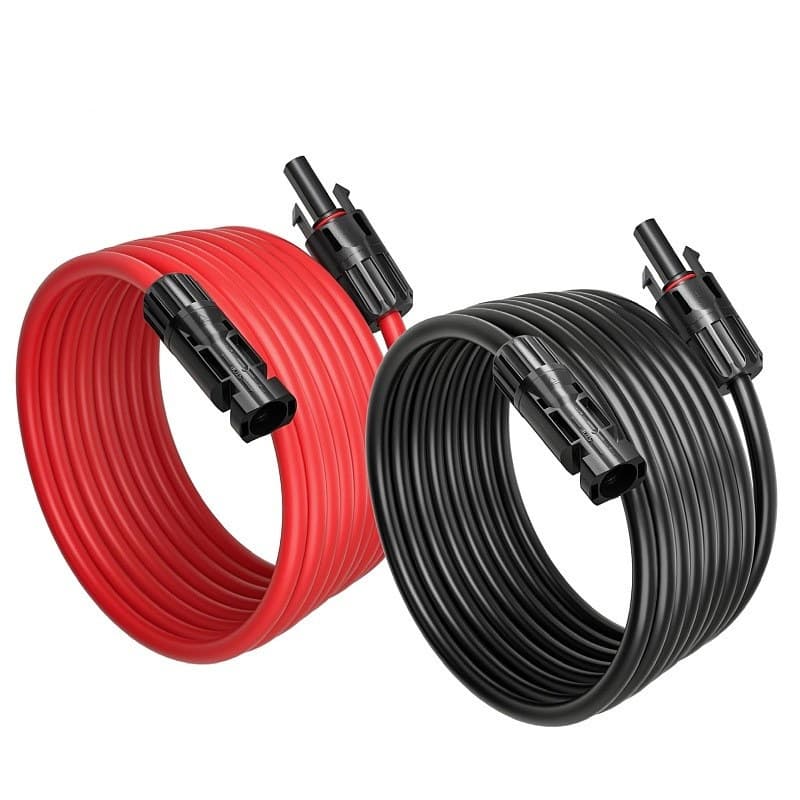 10AWG (6mm²) Solar Panel Cable, Dual-End MC4 Extension Cord Solar Connector Wire