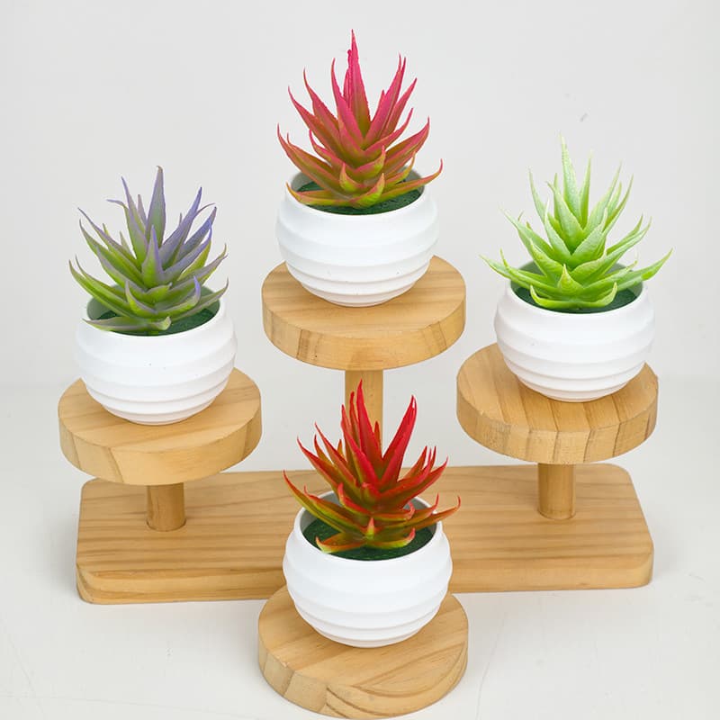 Cross-Border Simulation Flower Home Decoration Desktop Ornament Simulation Succulent Artificial Greenery Small Bonsai Plastic Plant Fake Flower