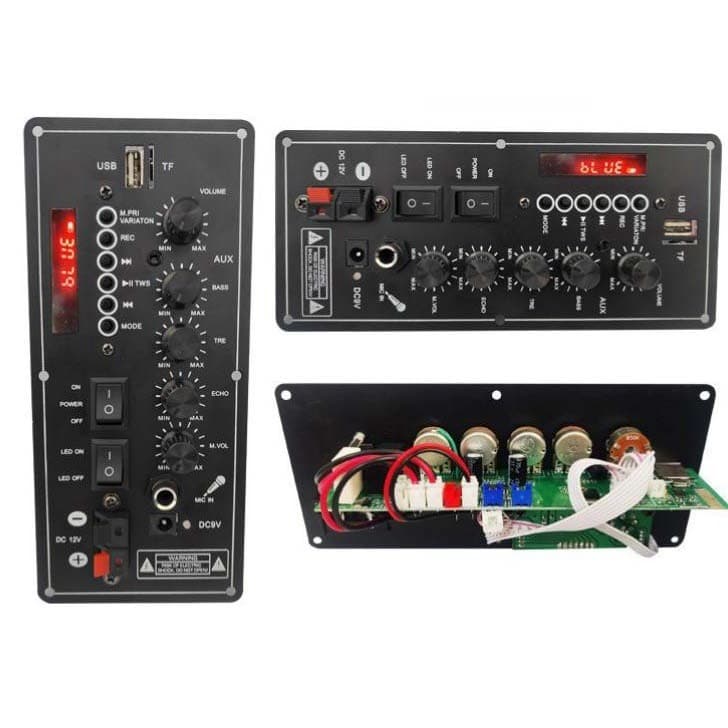 Rechargeable screen display car amplifier square dance speaker amplifier board 7.4V lithium battery outdoor Bluetooth handle