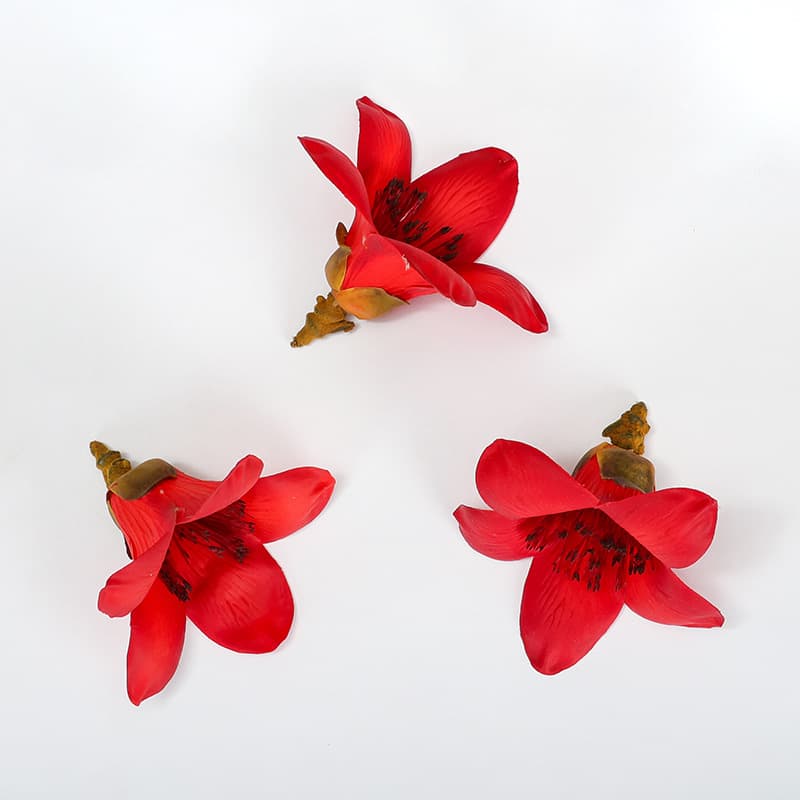 Artificial Red Kapok Flowers, Hero Flower, Panzhihua Flower, High-End Floral Arrangement Decoration, Engineering Landscape Flower Material
