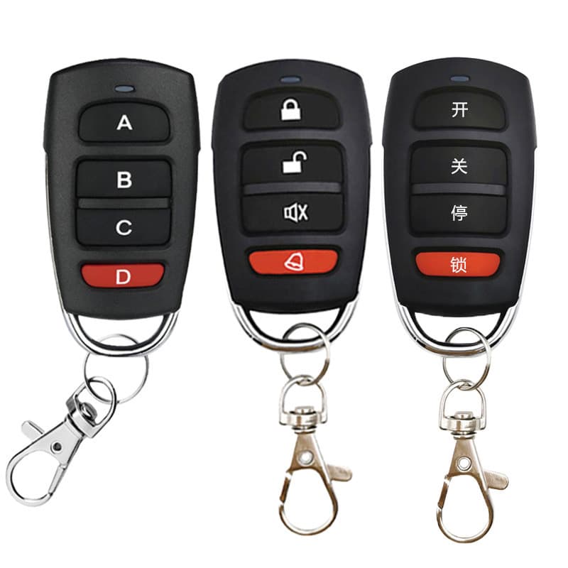 Red D Copy Remote Control 433/315MHz Garage Door Gate Rolling Door 4-Button Cloning Wireless Remote