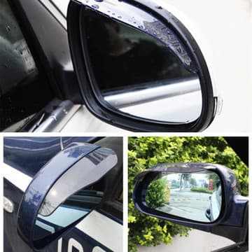 Car mirror rain deflectors (2 pieces) in OPP bag, good quality, high grade