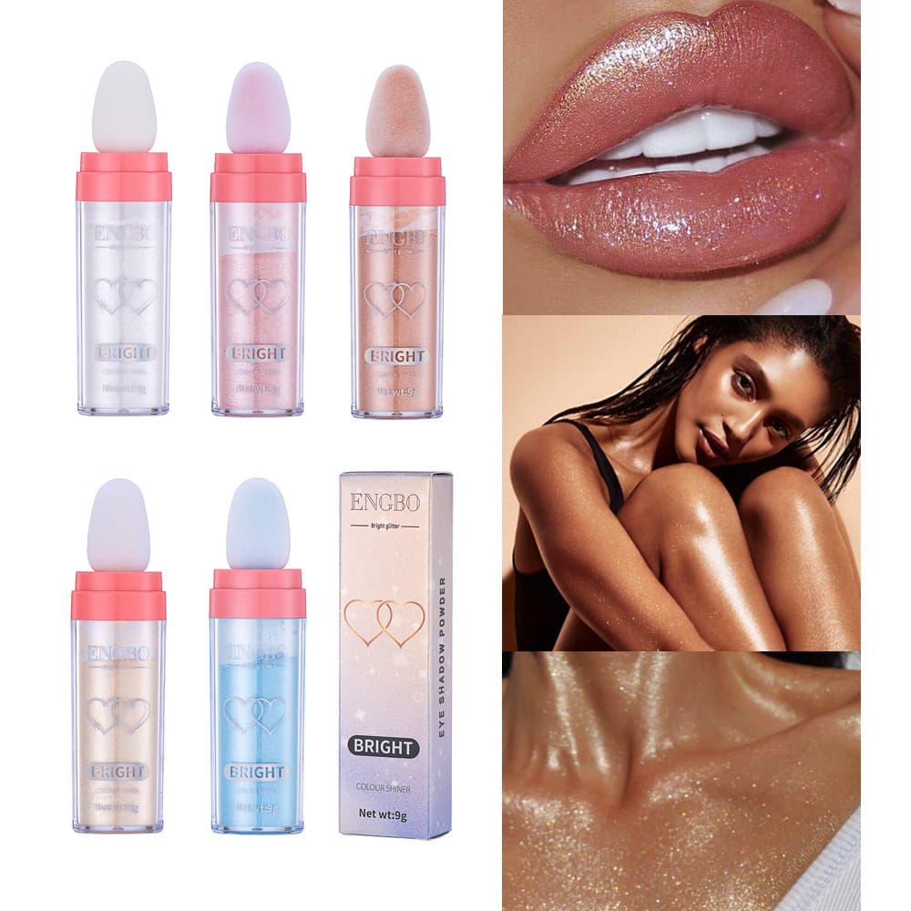 Engbo Highlighting Powder, Brightening Loose Powder, Full Body Highlighting Powder, Natural and Three-Dimensional, Popular Cross-Border Makeup, Long-Lasting