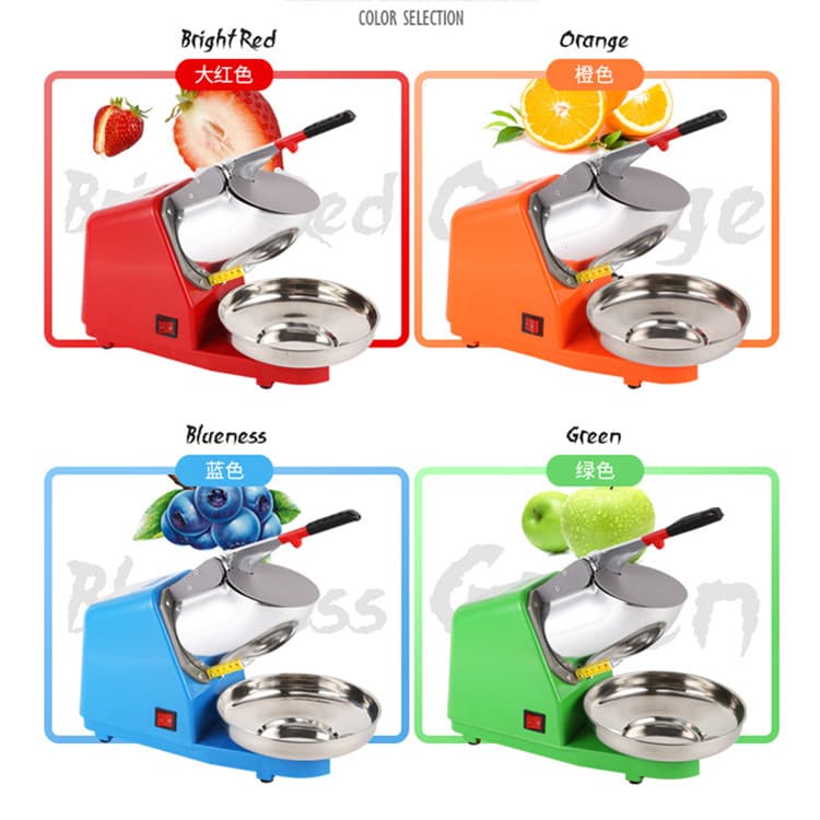 Wholesale Dual-blade Ice Crusher from Manufacturer, Commercial Snowflake Ice Shaver for Milk Tea Shops, High-power Household Ice Blender