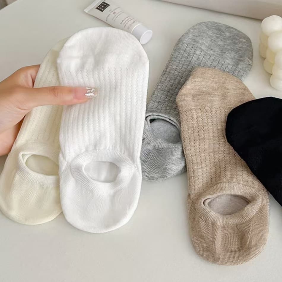 Cross-border popular spring and summer thin hollow women's socks shallow socks invisible socks Japanese and Korean version Zhuji socks wholesale
