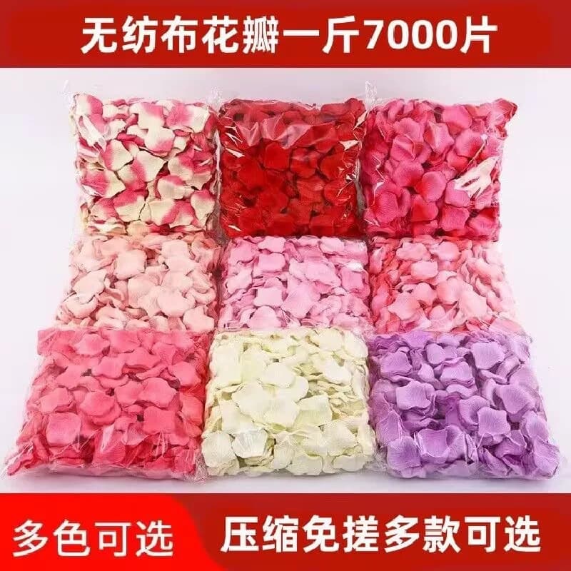 No-rubbing artificial rose fake petal knot wedding confession decoration hand sprinkled flower proposal petal rain wedding room decoration supplies