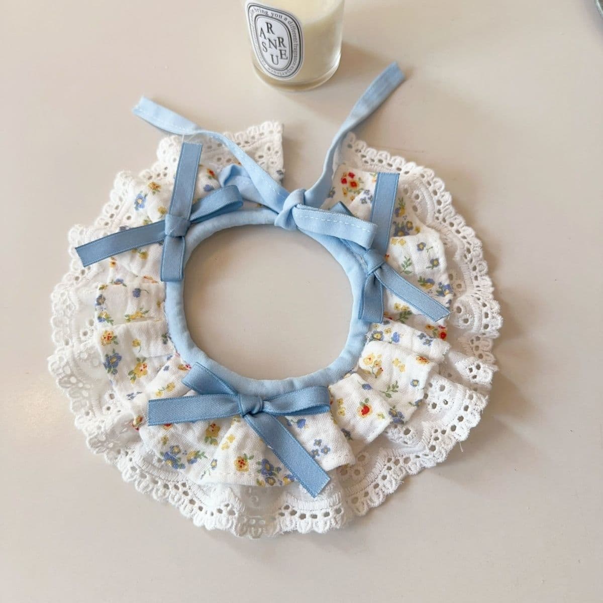 Cat Pet Bib Lace Accessory Scarf Drool Decorative Necklace Dog Cute British Shorthair Bib TikTok