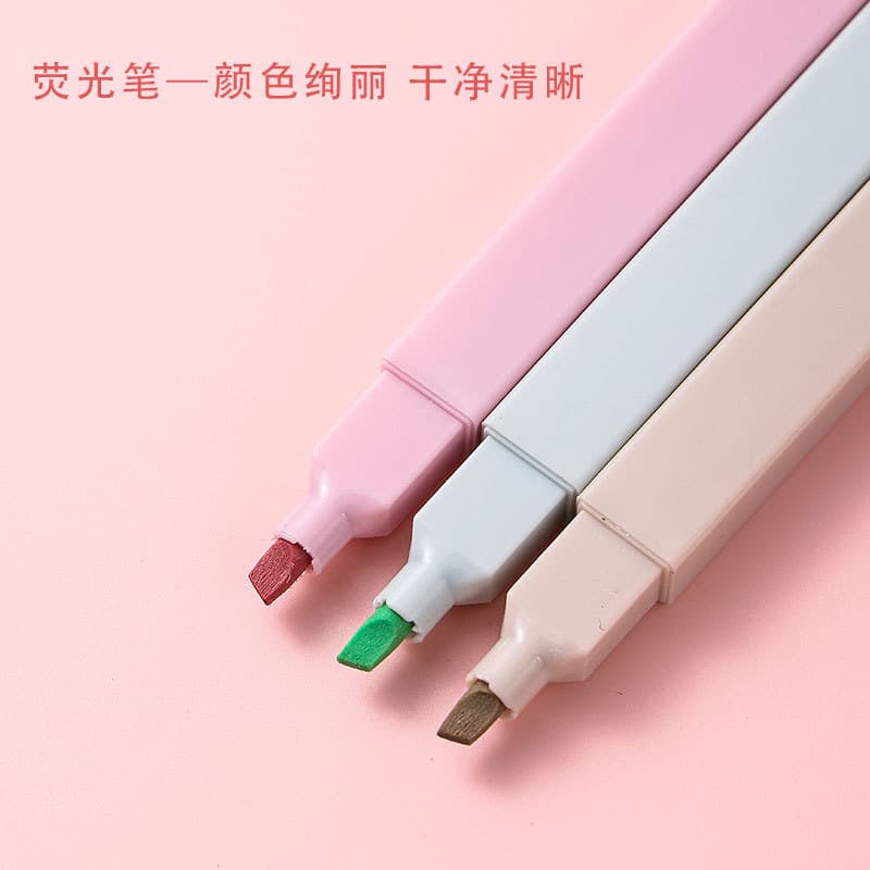 Highlighter OPP Pack Large Capacity Marker Pen for Emphasis, Handwritten Report Watercolor Pen Gradient Color Series