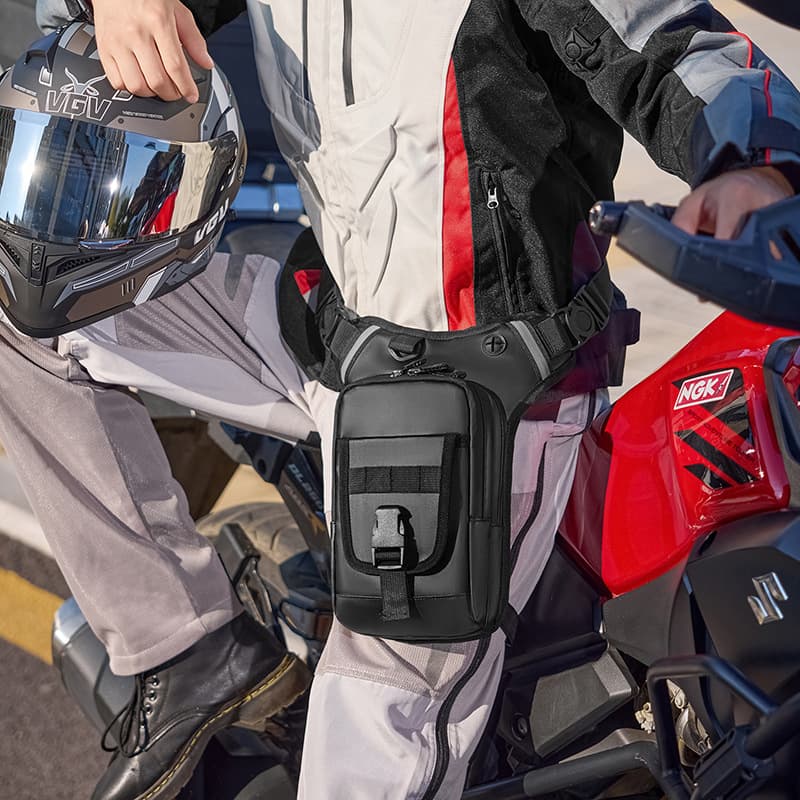 New Water-Repellent Multifunctional Leg Bag, Tactical Outdoor Waist Bag, Men's Mobile Tool Bag, Men's Cycling Motorcycle Backpack