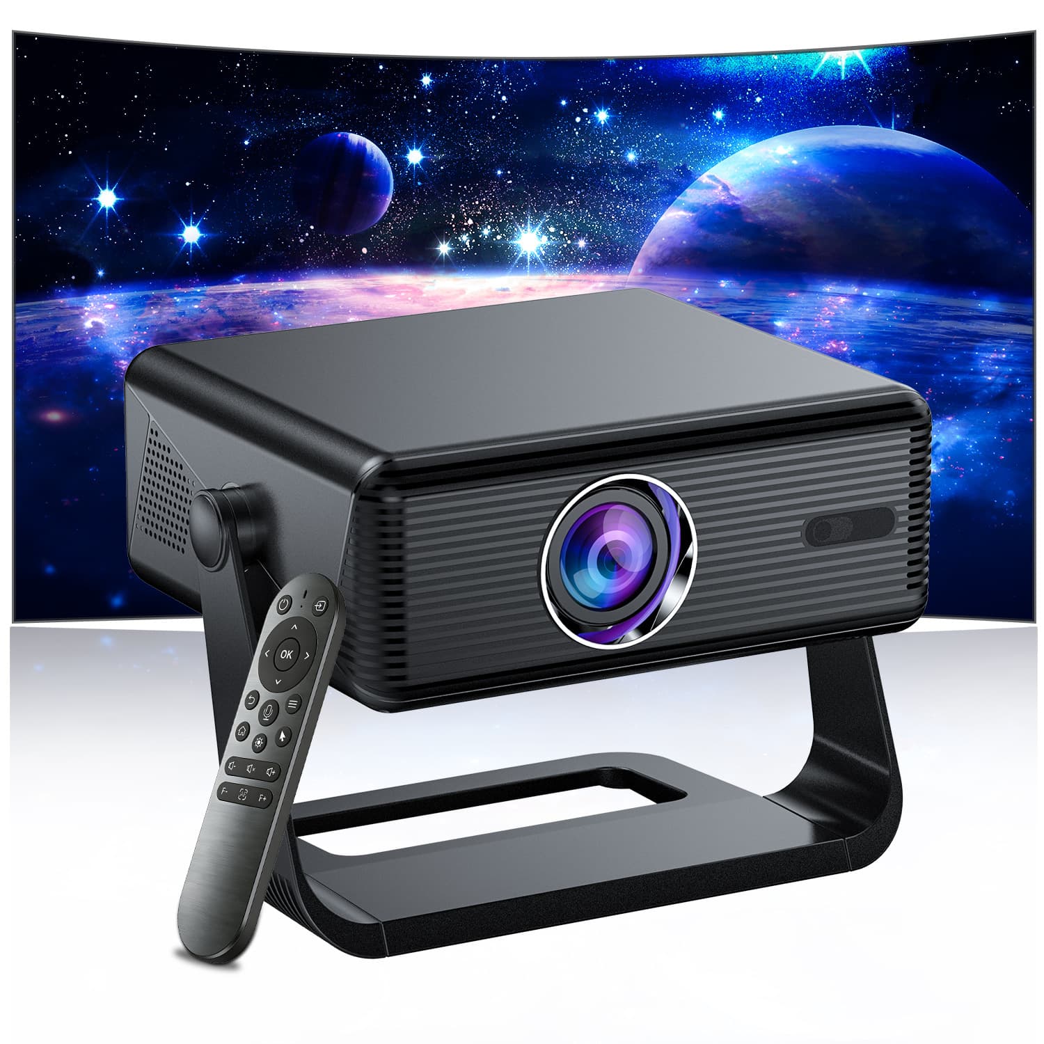 Cross-border Supply Projector Home Ultra-Clear 4K 1080P Bedroom Living Room Home Theater Projector