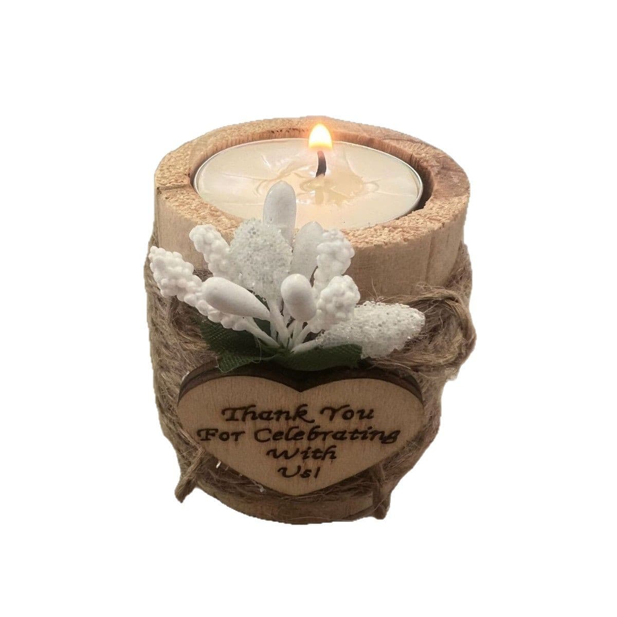 Amazon Solid Wood Candle Holder for Living Room, Bedroom, Guesthouse, Cafe, Party, Festival Decoration