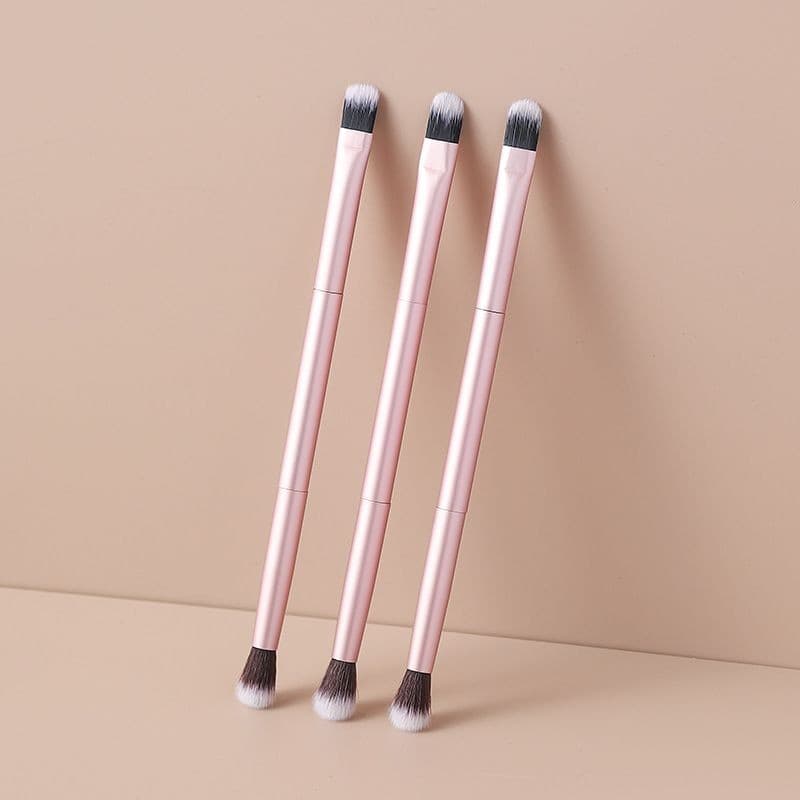 Factory Wholesale MAANGE 3-Pack Makeup Brushes: Eyeshadow Brush, Blending Brush, Lip Brush, Eyebrow Brush, Travel Size