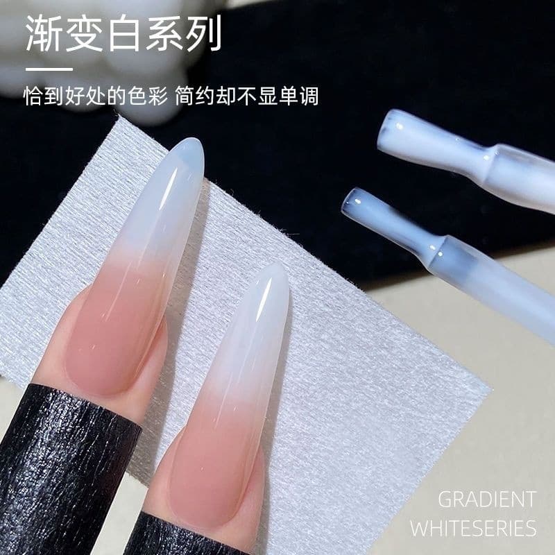 Xiaoying Nail Milky White New Style Milky Protein Translucent White Nude Jelly Ice Transparent Color Brightening Beauty