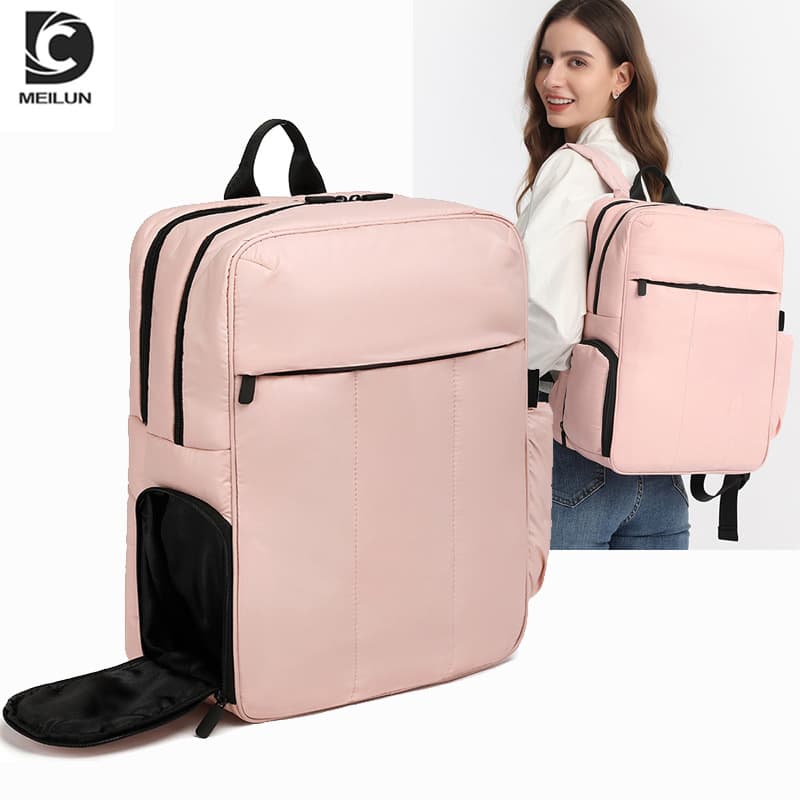 New Cross-Border Down Cotton Puffer Travel Backpack Laptop Bag School Bag Men's Lightweight Fashion Women's School Bag