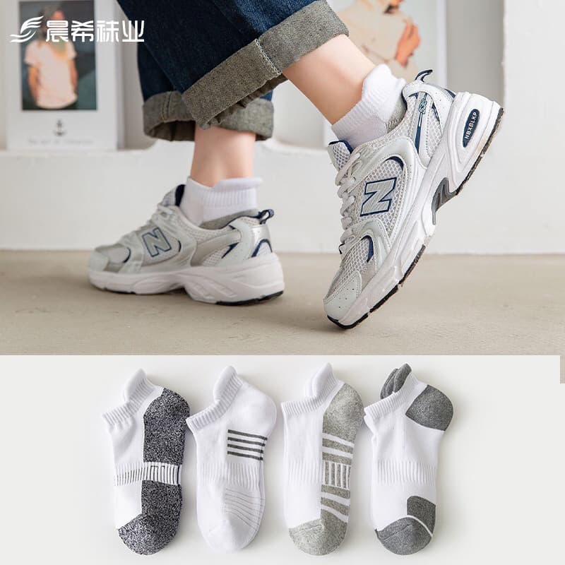 Amazon Autumn/Winter Thick Terry Socks with Towel Bottom and Pull Tab, Sports Ankle Socks for Men and Women, Cotton Socks Wholesale