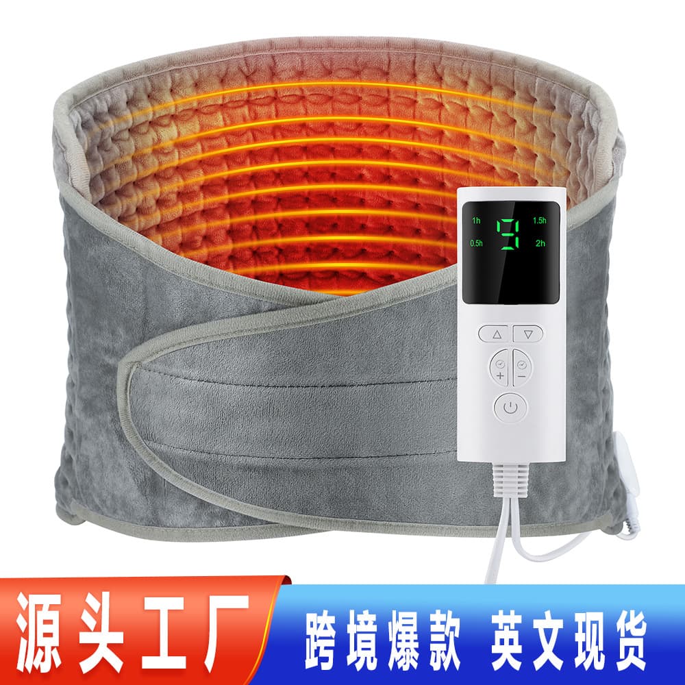 Cross-border Heating Waist Belt Corset Heating Cushion Winter Warmth Waist Belt Magic Sticker Heating Pad Factory Private Mold